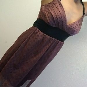 Trixxi halter polka dot dress
